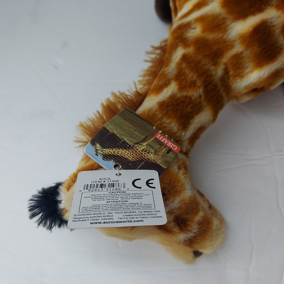 Aurora World Destination Giraffe Plush Stuffed Animal Toy Laying Down. - Picture 8 of 12